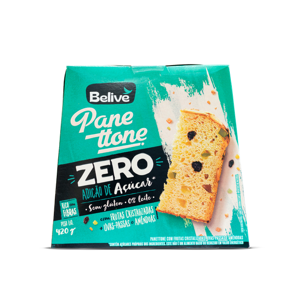 Panettone Belive 465g Sem Gluten Zero Frutas