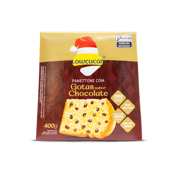 Panettone Lowçucar 400g Zero Açúcar Chocolate