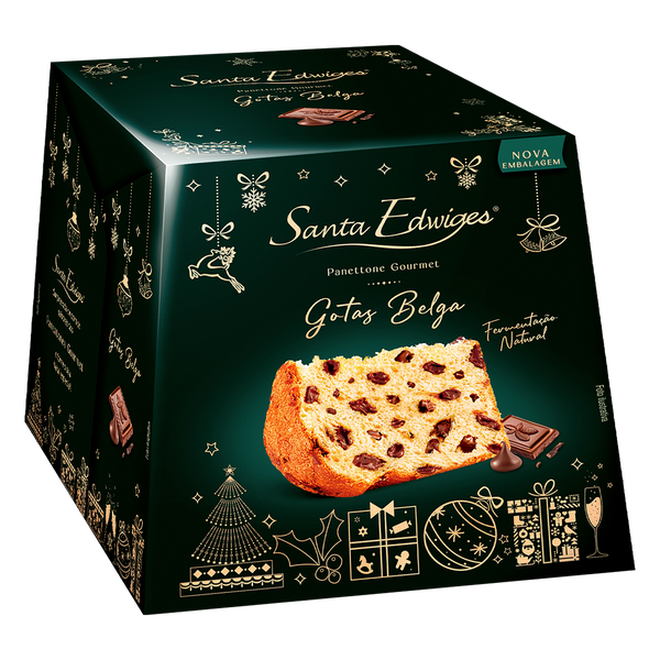 Panettone Santa Edwiges 400g Gotas Belgas