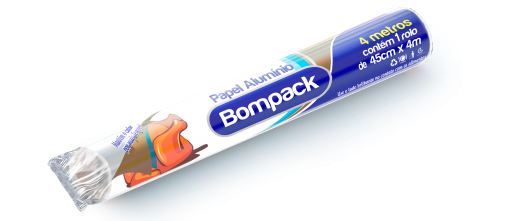 Papel Alumínio Bompack 45cmx4m