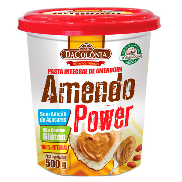 Pasta Amendoim Dacolônia 500g Integral