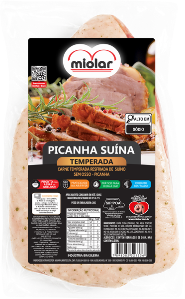 Picanha Suína Miolar Temperada Resfriada Kg