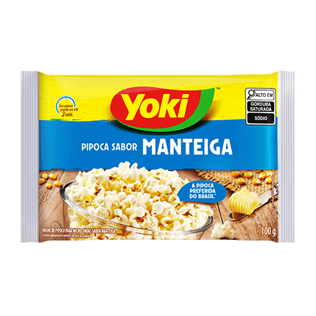 Pipoca Microondas Yoki 100g Manteiga