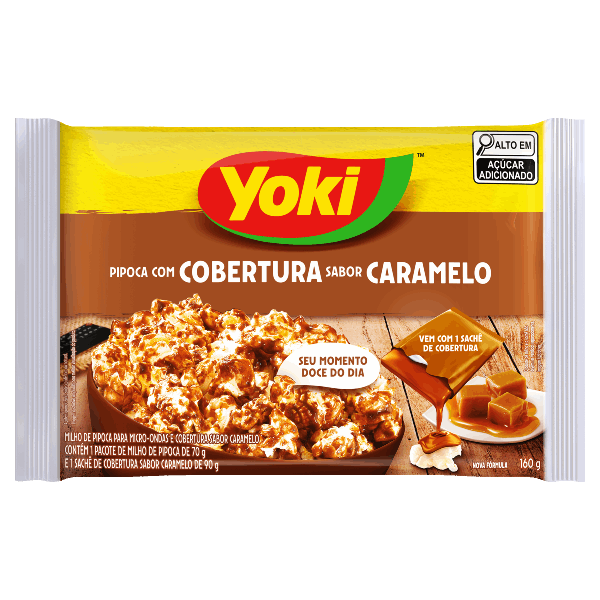 Pipoca Microondas Yoki Caramelo 160g