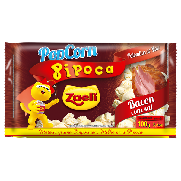 Pipoca Microondas Zaeli 100g Bacon