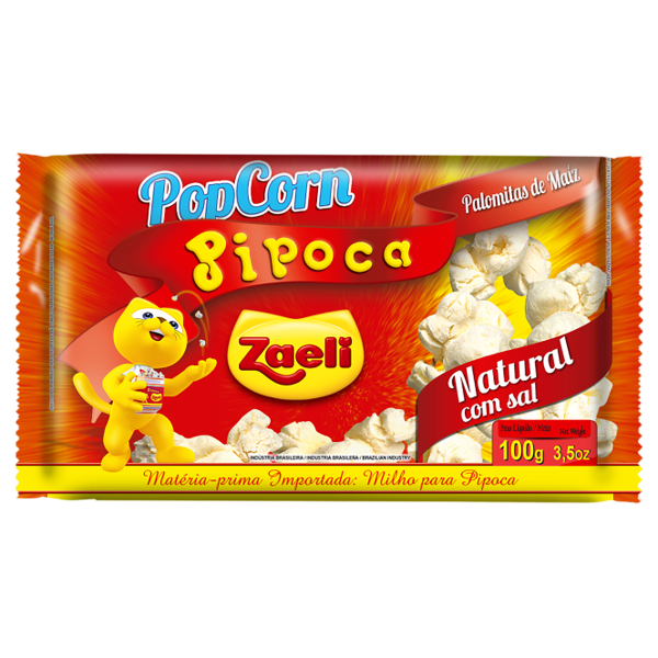 Pipoca Microondas Zaeli 100g Natural
