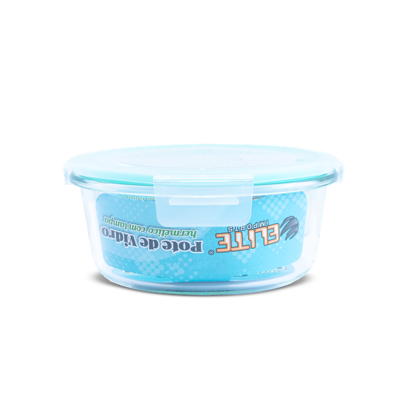 Pote Vidro Hermético 600ml Elite Redondo