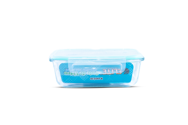 Pote Vidro Hermético 625ml Elite Retangular