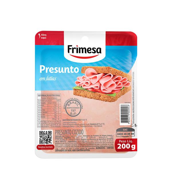 Presunto Cozido Frimesa 200g Fatiado