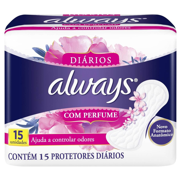 Protetor Diário S/Abas C/15 Com Perfume