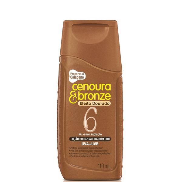 Protetor Solar Cenoura&Bronze Fps 6 110ml Efeito Dourado