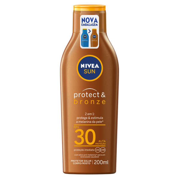 Protetor Solar Nivea 200ml Fps 30 Protect & Bronze