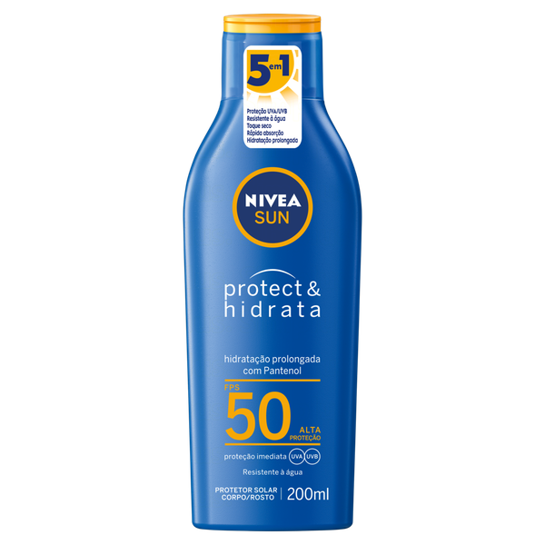 Protetor Solar Nivea 200ml Fps 50 Protect & Hidrata