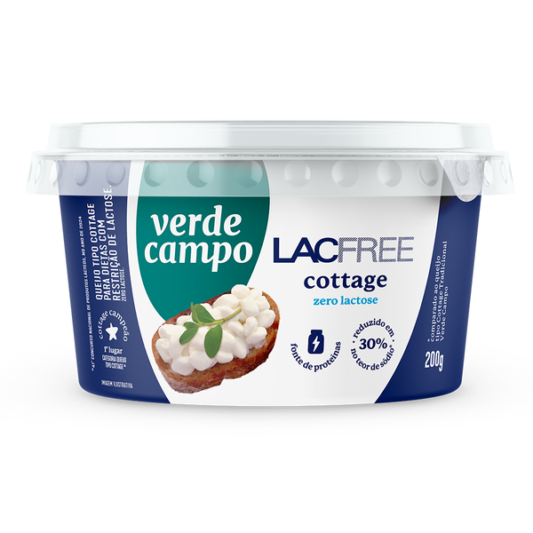 Queijo Cottage Verde Campo 200g Lacfree