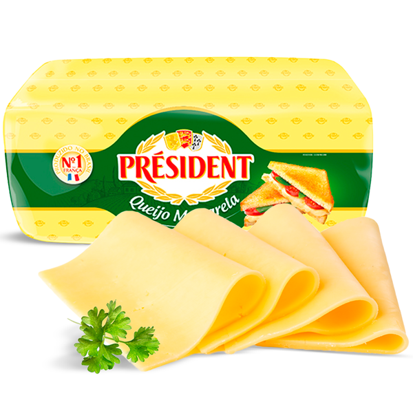 Queijo Mussarela President Kg Fatiada