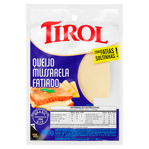 Queijo Mussarela Tirol 300g