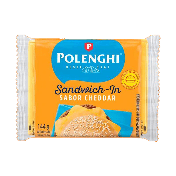 Queijo Polenghi Sandwich In 144g Cheddar