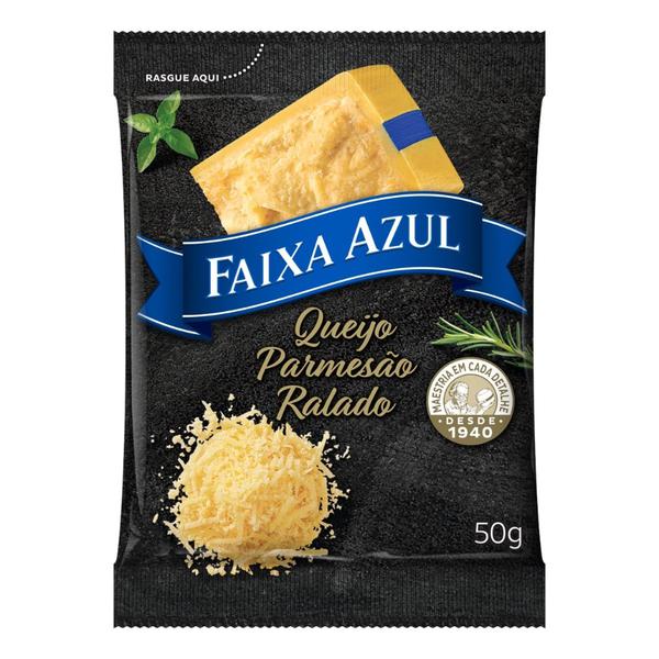 Queijo Ralado Faixa Azul 50g Tradicional