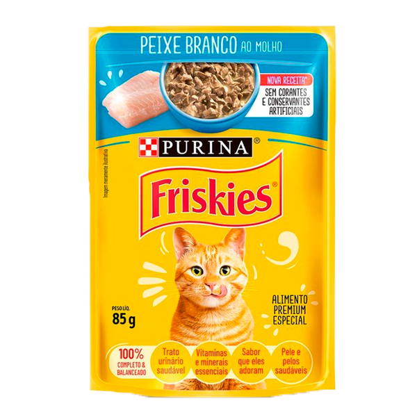 Ração Friskies Sachê 85g Adul Peixe Br Ao Mol