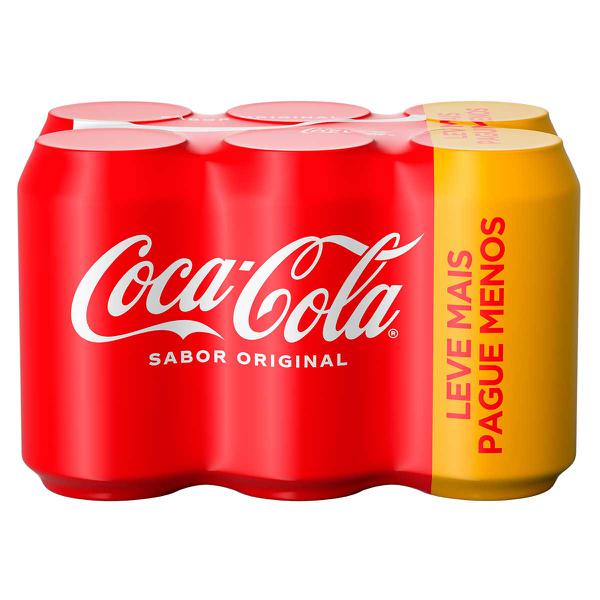 Refrigerante Coca-Cola c/6 unidades 350ml