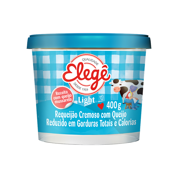 Requeijão Cremoso Elegê 400g Light