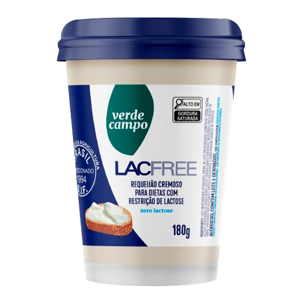 Requeijão Cremoso Verde Campo 180g Lacfree
