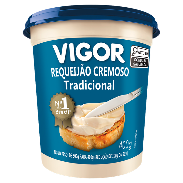 Requeijão Cremoso Vigor 400g Tradicional
