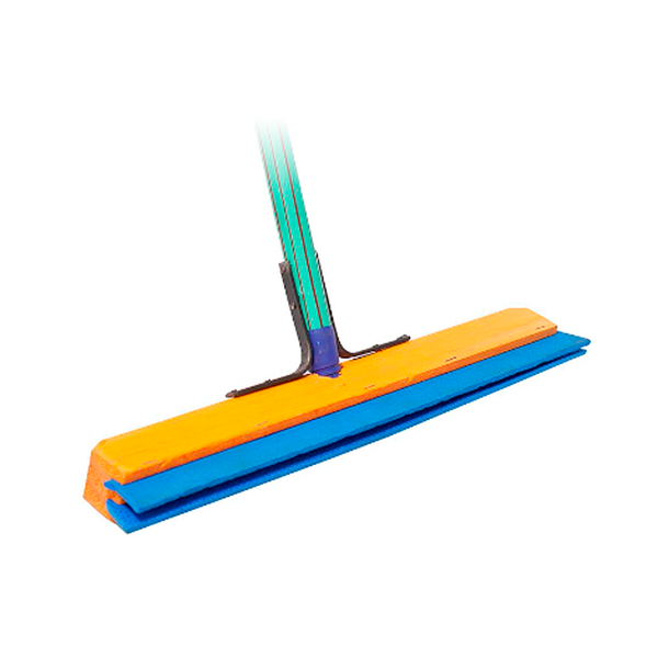 Rodo Madeira Borracha Duplo 50cm C/Reforço