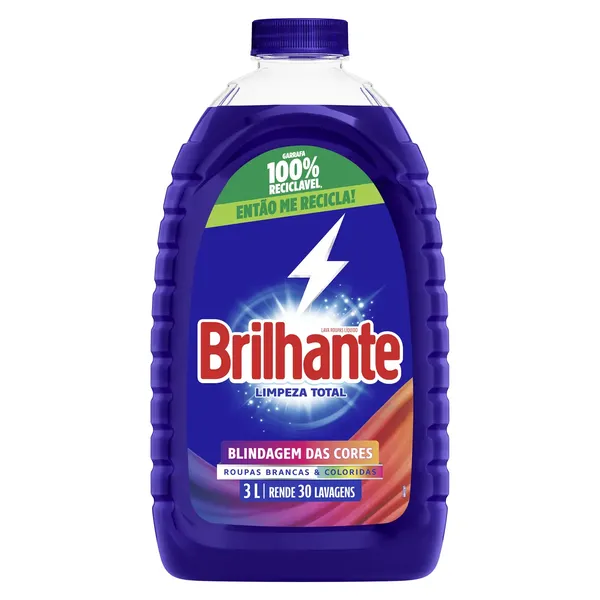 Sabão Líquido Brilhante 3L Limpeza Total