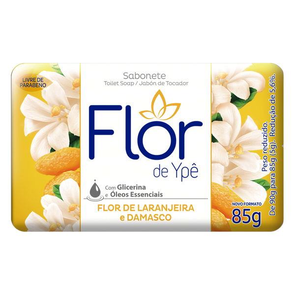 Sabonete Flor De Ypê 85g Laranja Damasco