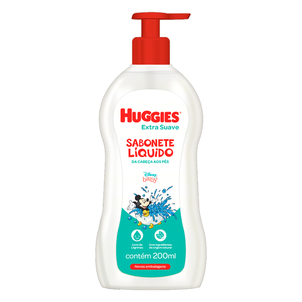 Sabonete Líquido Huggies 200ml Pump Suave