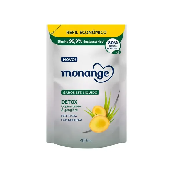 Sabonete Líquido Moge 400ml Refil Detox