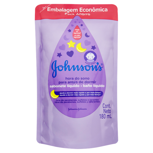 Sabonete Liquido Johnson 180ml Refil Hora do Sono