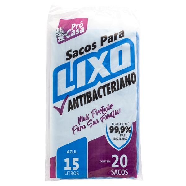 Saco Lixo Pro Casa 15l C/20 39x58cm Azul