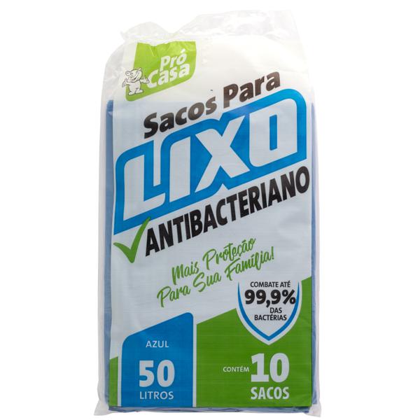 Saco Lixo Pro Casa 50l C/10 63x80cm Azul