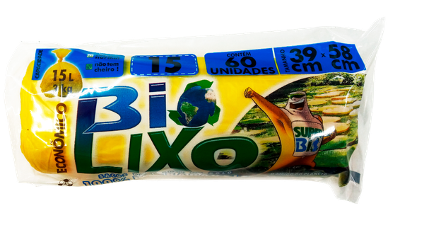 Saco Lixo Rolo Bio Lixo 15l C/60
