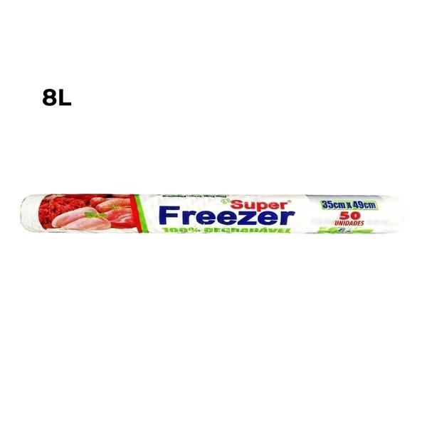 Saco p/ Freezer Rolo Superfreezer 8L C/50