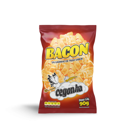 Salgadinho Cegonha Bacon 90g