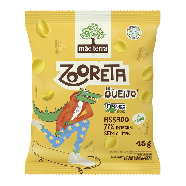 Salgadinho Organico 45g Zooreta Queijo