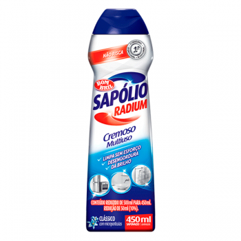 Saponáceo Cremoso Sapólio 450ml Clássico