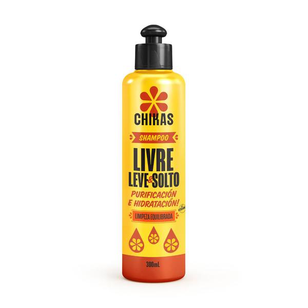 Shampoo Chikas 300ml Livre Leve e Solto