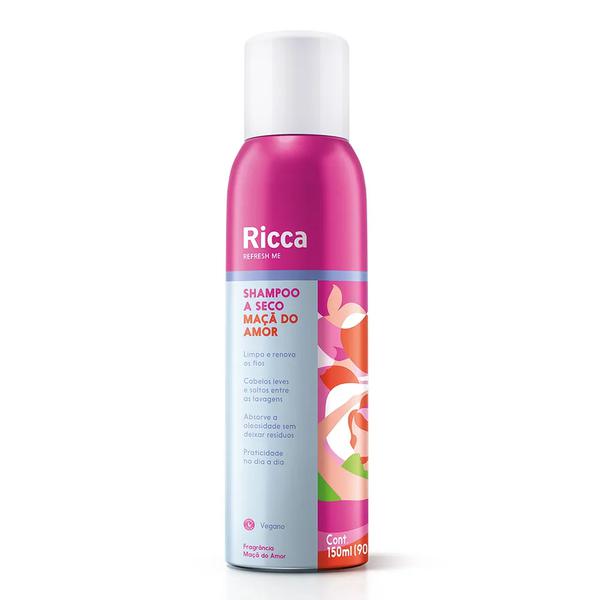 Shampoo Seco Ricca 150ml Maçã Amor