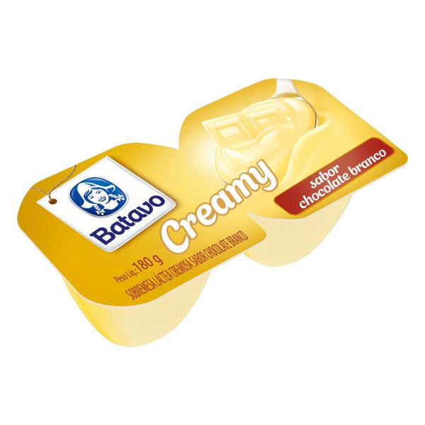 Sobremesa Batavo 180g C/2 Chocolate Branco