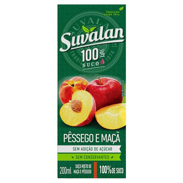Suco Suvalan 200ml Maçã e Pêssego