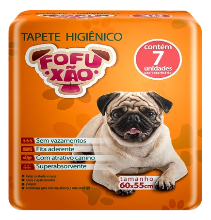 Tapete Higiênico Fofuxão C/7 60x55cm