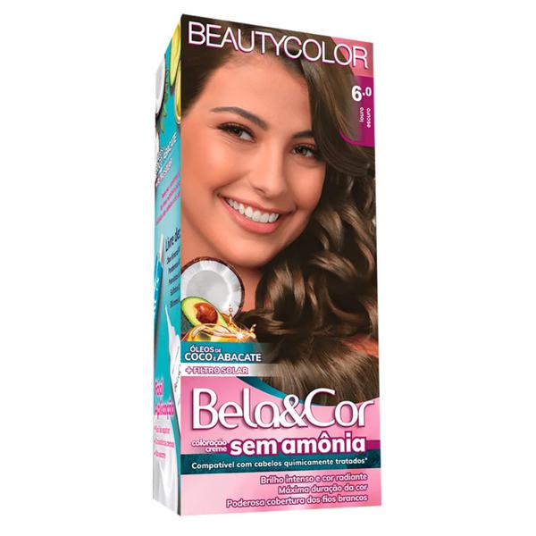 Tinta Bela & Cor 6.0 Sem Amonia Louro Escuro