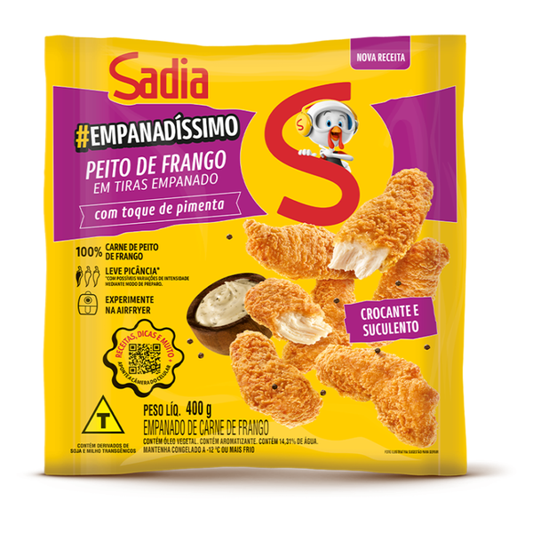 Tiras Frango Empanadissimo Sadia 400g Tradicional