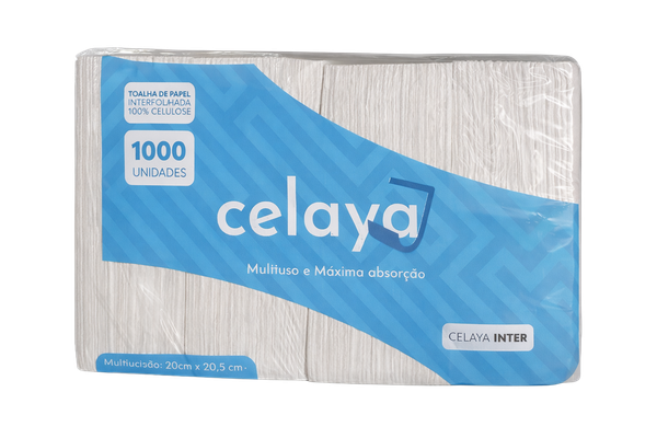 Toalha Papel Interfolhado C/1000 20x20,5cm Celaya