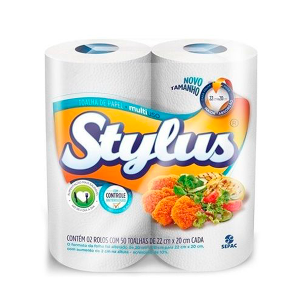 Toalha Papel Stylus C/2 100 Toalhas