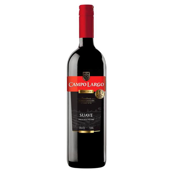 Vinho Nacional Campo Largo 750ml Tinto Suave